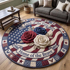 American Pride Round Mat Rug - Nature Design | Serene Home Decor