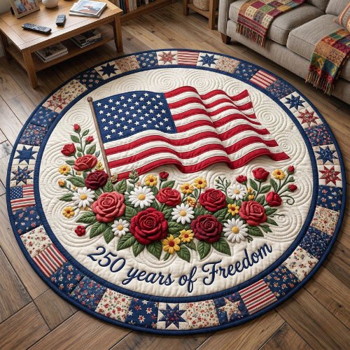 American Pride Round Mat Rug - Nature Design | Serene Home Decor