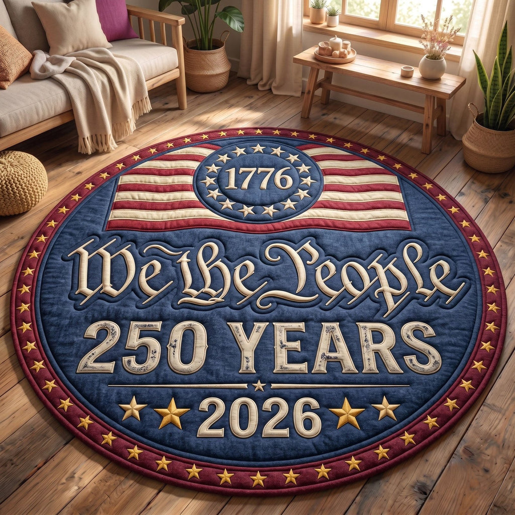 American Pride Round Mat Rug - Nature Design | Serene Home Decor