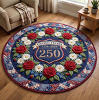 American Pride Round Mat Rug - Nature Design | Serene Home Decor