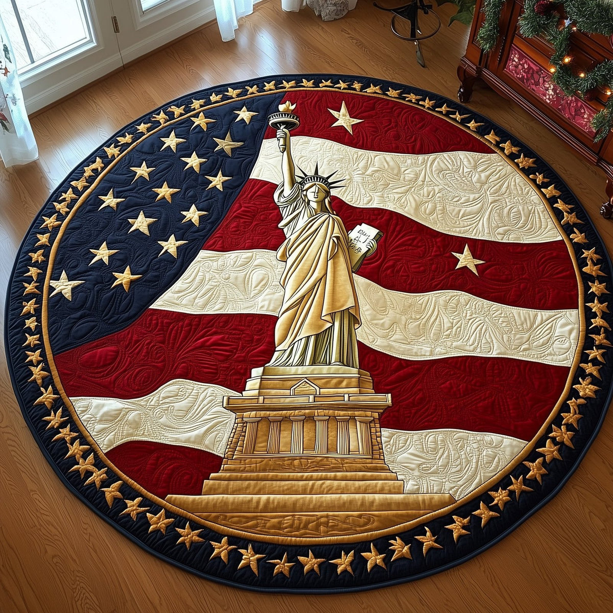 American Proud Round Mat Rug - Nature Design | Serene Home Decor