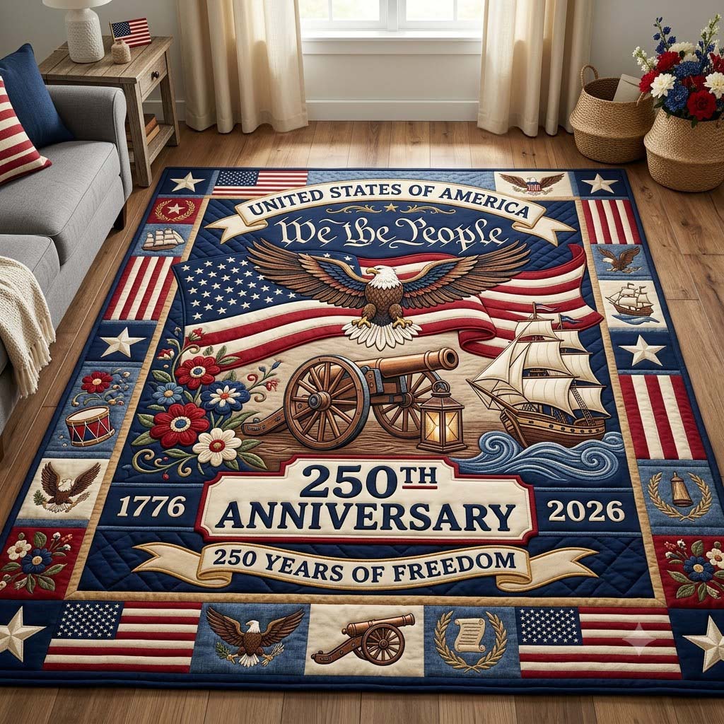 Americana Heritage area rug in a living room
