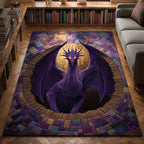 Amethyst Guardian area rug in a living room