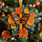 Floral Flutter Christmas Ornament