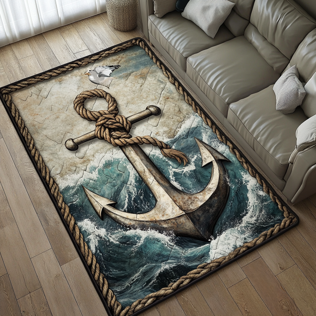 Anchor Dream area rug in a living room