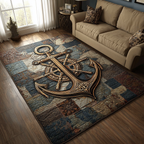 Anchor Voyage area rug in a living room