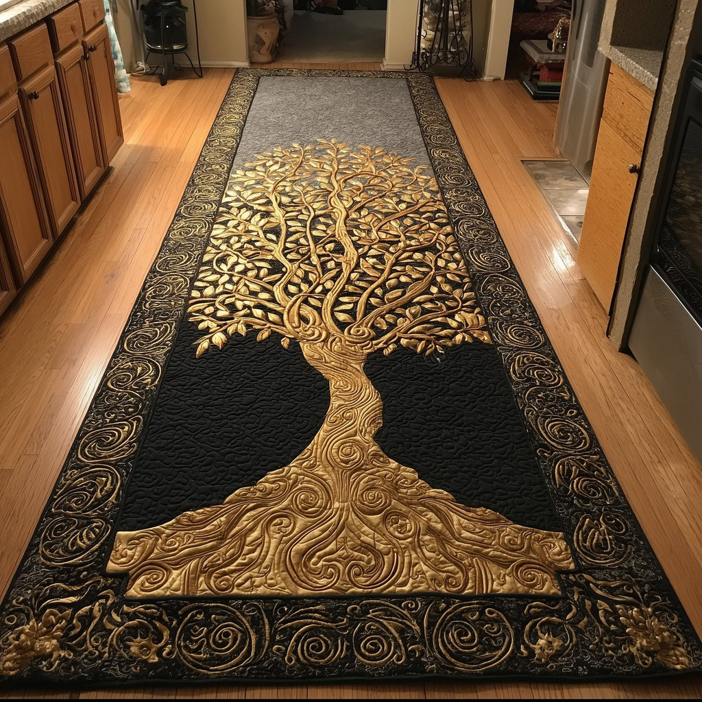 Ancient Celtic Tree Of Life Runner Rug - Nature Design | Serene Runner Rug