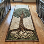 Ancient Celtic Tree Of Life Runner Rug - Nature Design | Serene Runner Rug