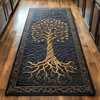 Ancient Celtic Tree Of Life Runner Rug - Nature Design | Serene Runner Rug