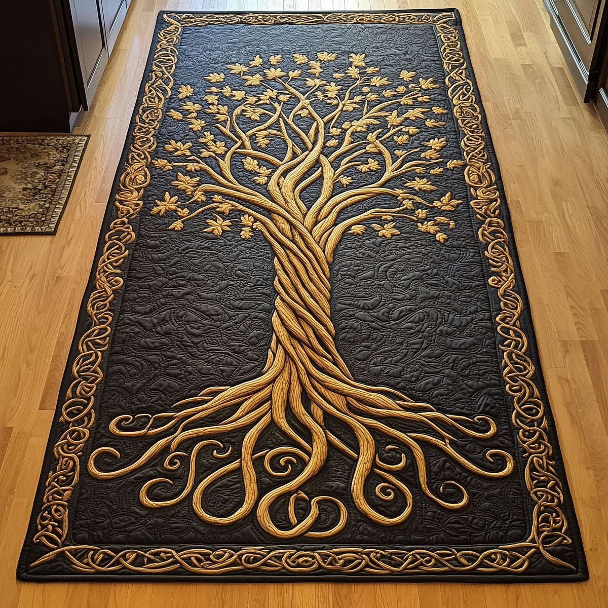 Ancient Celtic Tree Of Life Runner Rug - Nature Design | Serene Runner Rug