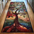 Ancient Celtic Tree Of Life Runner Rug - Nature Design | Serene Runner Rug