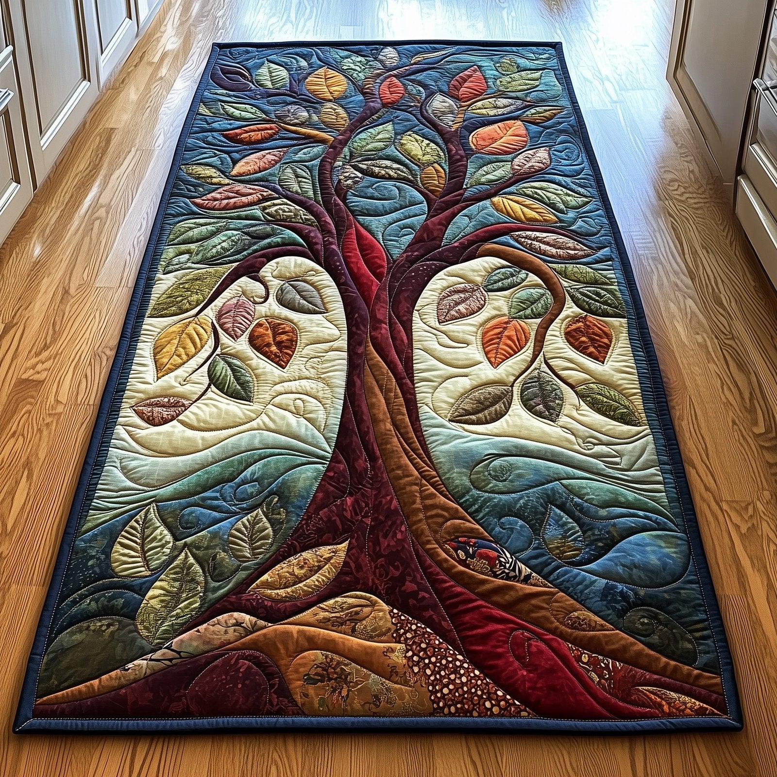 Ancient Celtic Tree Of Life Runner Rug - Nature Design | Serene Runner Rug