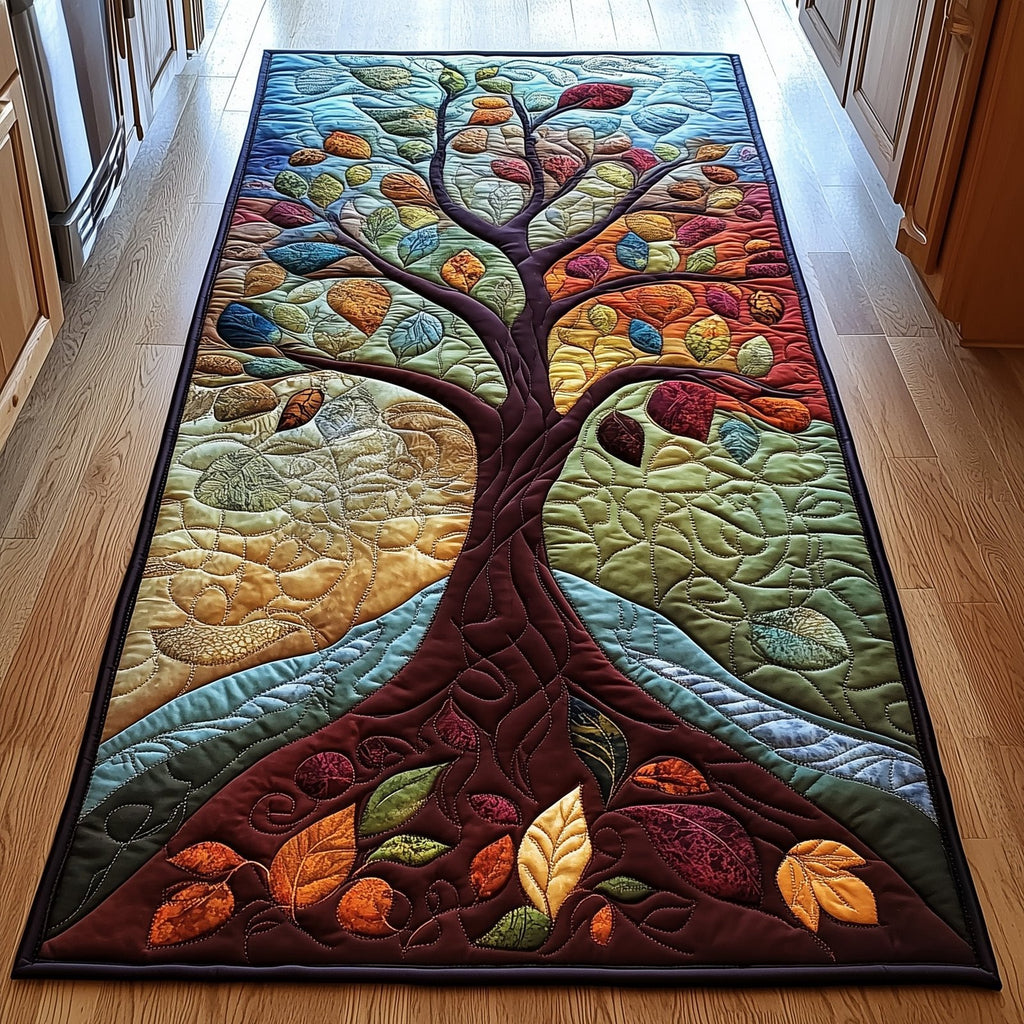 Ancient Celtic Tree Of Life Runner Rug - Nature Design | Serene Runner Rug