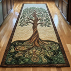 Ancient Celtic Tree Of Life Runner Rug - Nature Design | Serene Runner Rug
