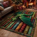 Ancient Grove Dragon area rug in a living room