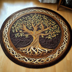Ancient Tree Of Life Round Mat Rug - Nature Design | Serene Home Decor
