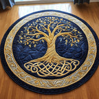 Ancient Tree Of Life Round Mat Rug - Nature Design | Serene Home Decor