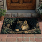Ancient Wolf Den Doormat - Cute Animal Design | Printed Welcome Doormat