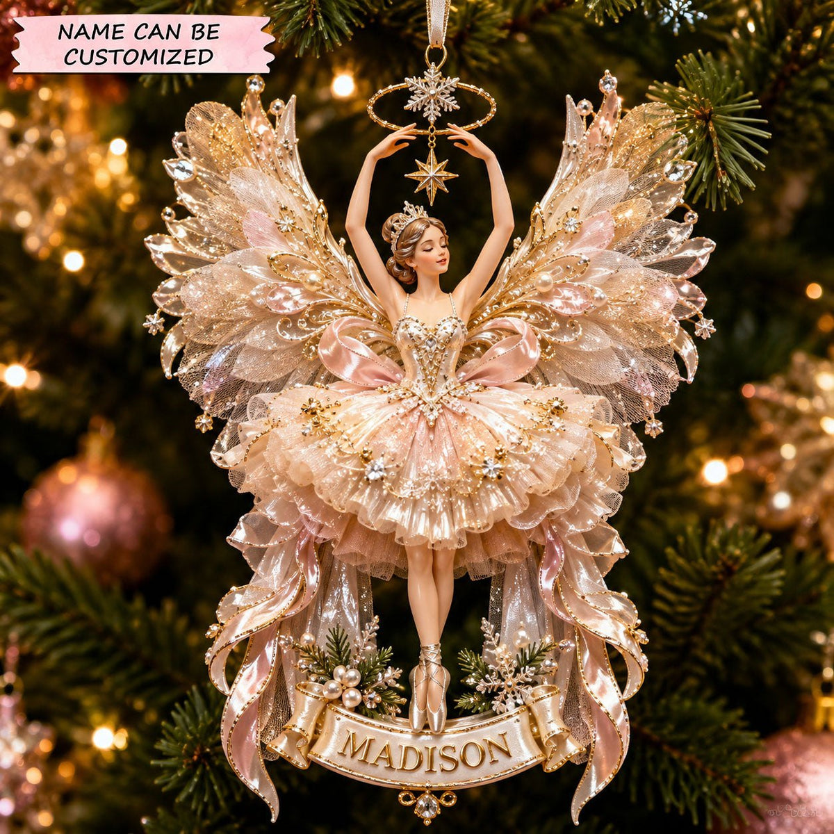 Angel Ballerina Christmas Ornament