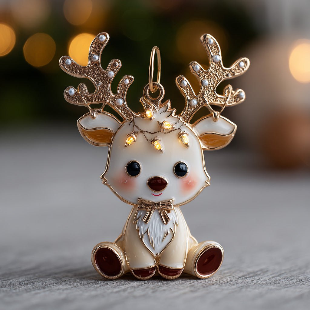 Angel Reindeer Christmas Ornament