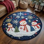 Angel Aura Faith Round Mat Rug - washable non-slip printed rug