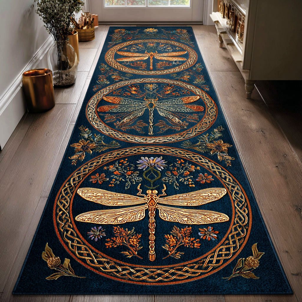 Antique Bloom Runner Carpet Runner Rug - Cute Pet Design | Animal Printed Runner Rug