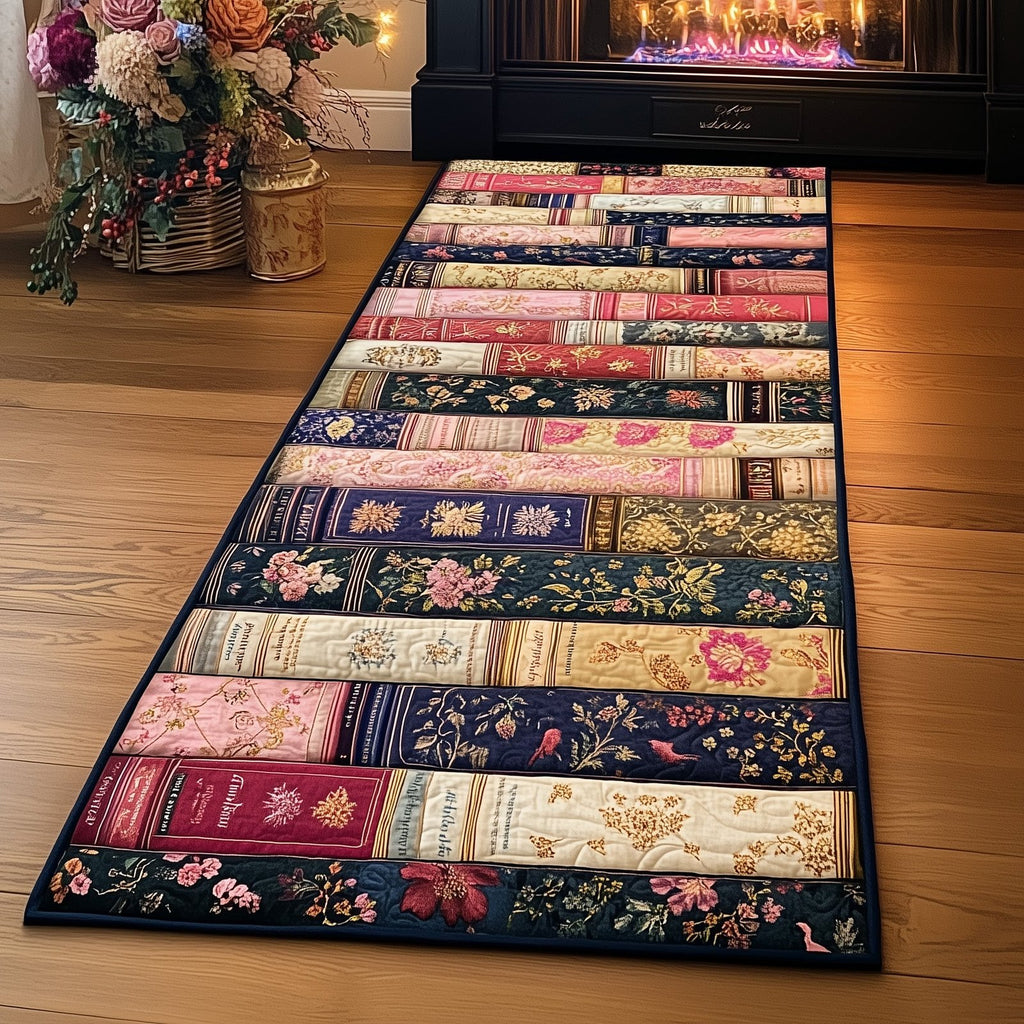 Antique Books Runner Rug - Nature Design | Serene Runner Rug