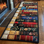 Antique Books Runner Rug - Nature Design | Serene Runner Rug