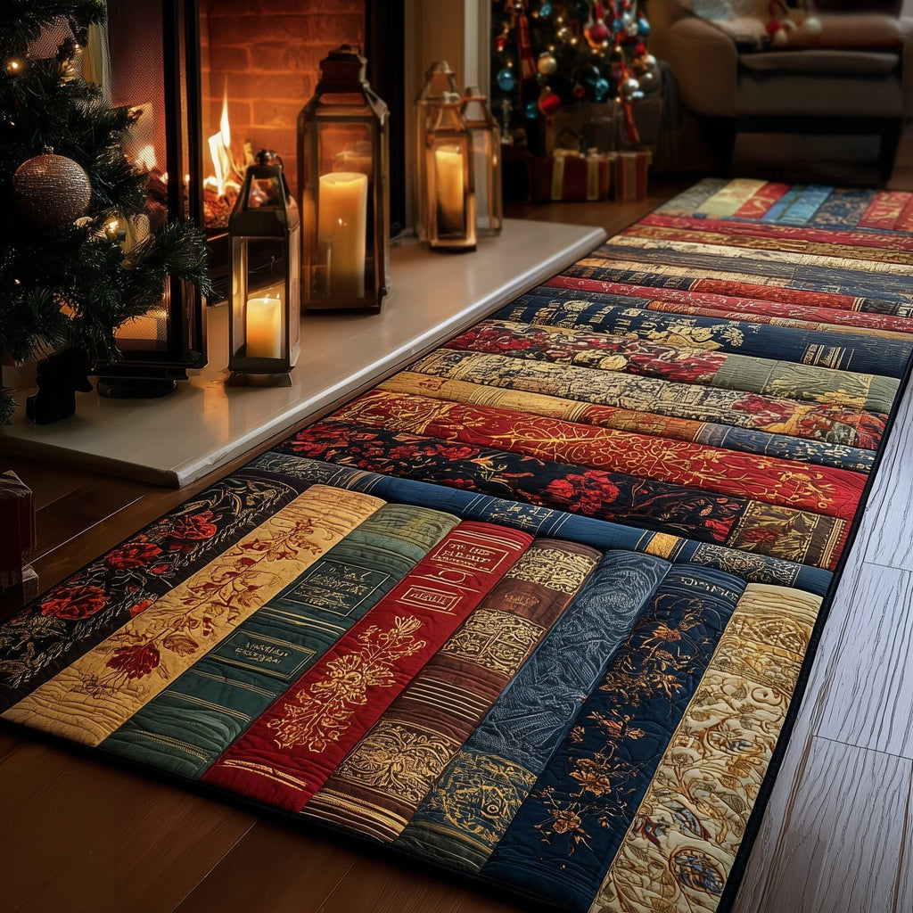 Antique Books Runner Rug - Nature Design | Serene Runner Rug