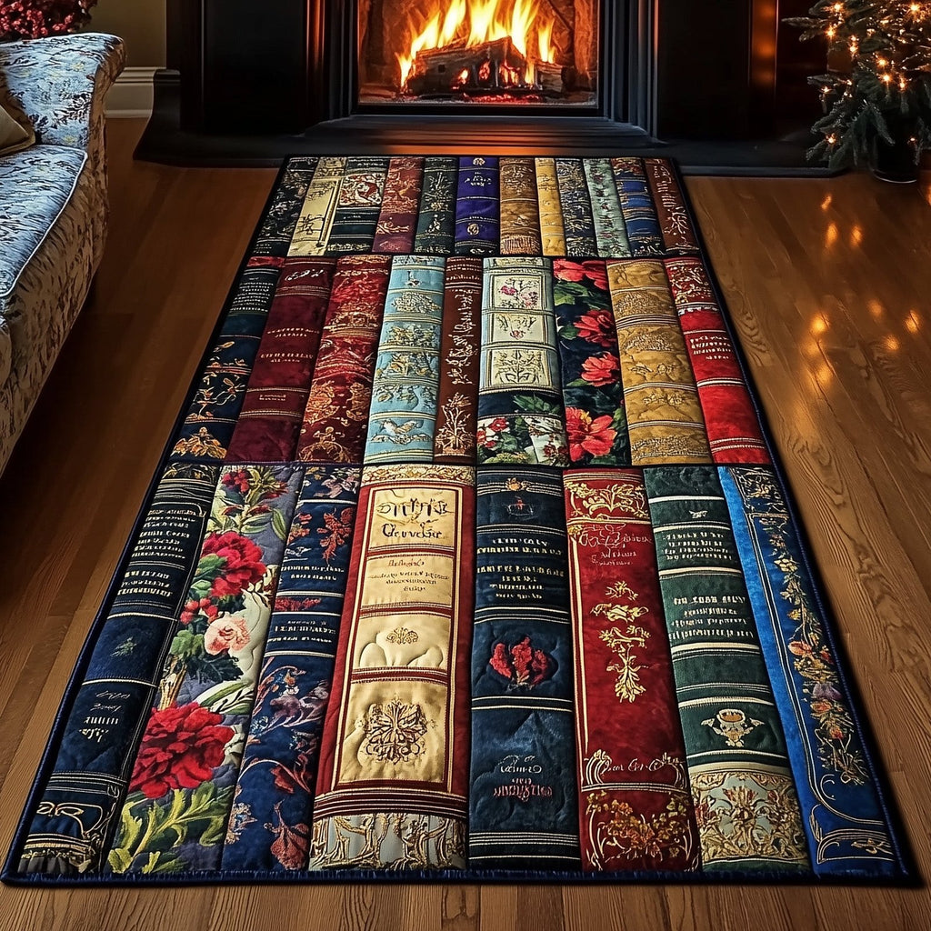 Antique Books Runner Rug - Nature Design | Serene Runner Rug