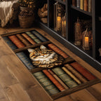 Antique Bookshelf Runner Rug - Nature Design | Serene Runner Rug