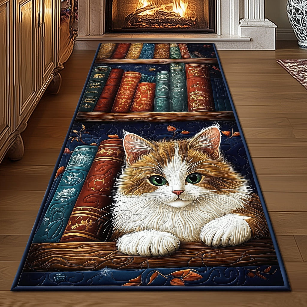 Antique Bookshelf Runner Rug - Nature Design | Serene Runner Rug