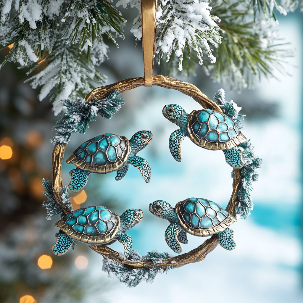 Hippie Harmony Christmas Ornament