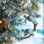 Hippie Harmony Christmas Ornament