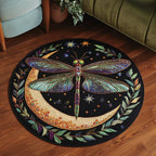 Aqua Dancer Round Mat Rug - washable non-slip printed rug