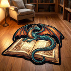 Arcane Reader Custom Shape Area Rug - Nature Design | Die-Cut Non-Slip Rug - washable non-slip printed rug