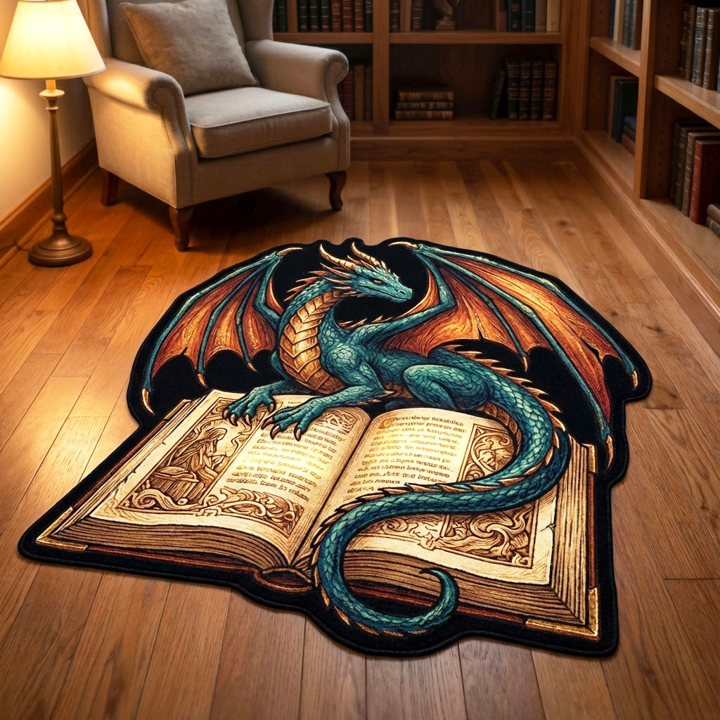 Arcane Reader Custom Shape Area Rug - Nature Design | Die-Cut Non-Slip Rug - washable non-slip printed rug