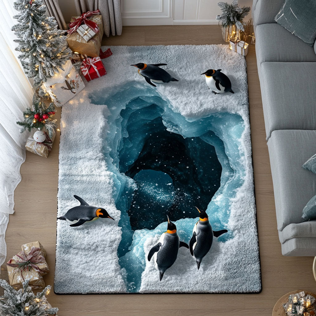 Arctic Gathering area rug in a living room