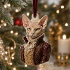 Aristocrat Sphynx Christmas Ornament
