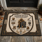 Armor Of God GFTOLAN736 Doormat - Faith Inspired Design | Printed Welcome Doormat