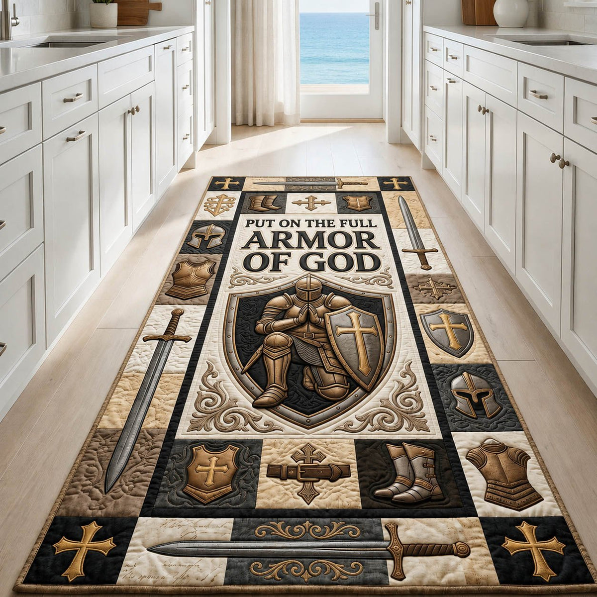 Armor Of God Runner Rug - Nature Design | Serene Runner Rug