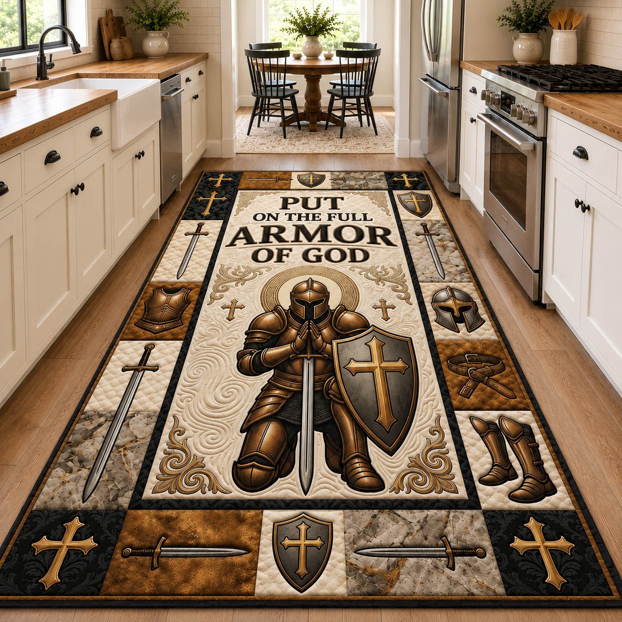 Armor Of God Runner Rug - Nature Design | Serene Runner Rug