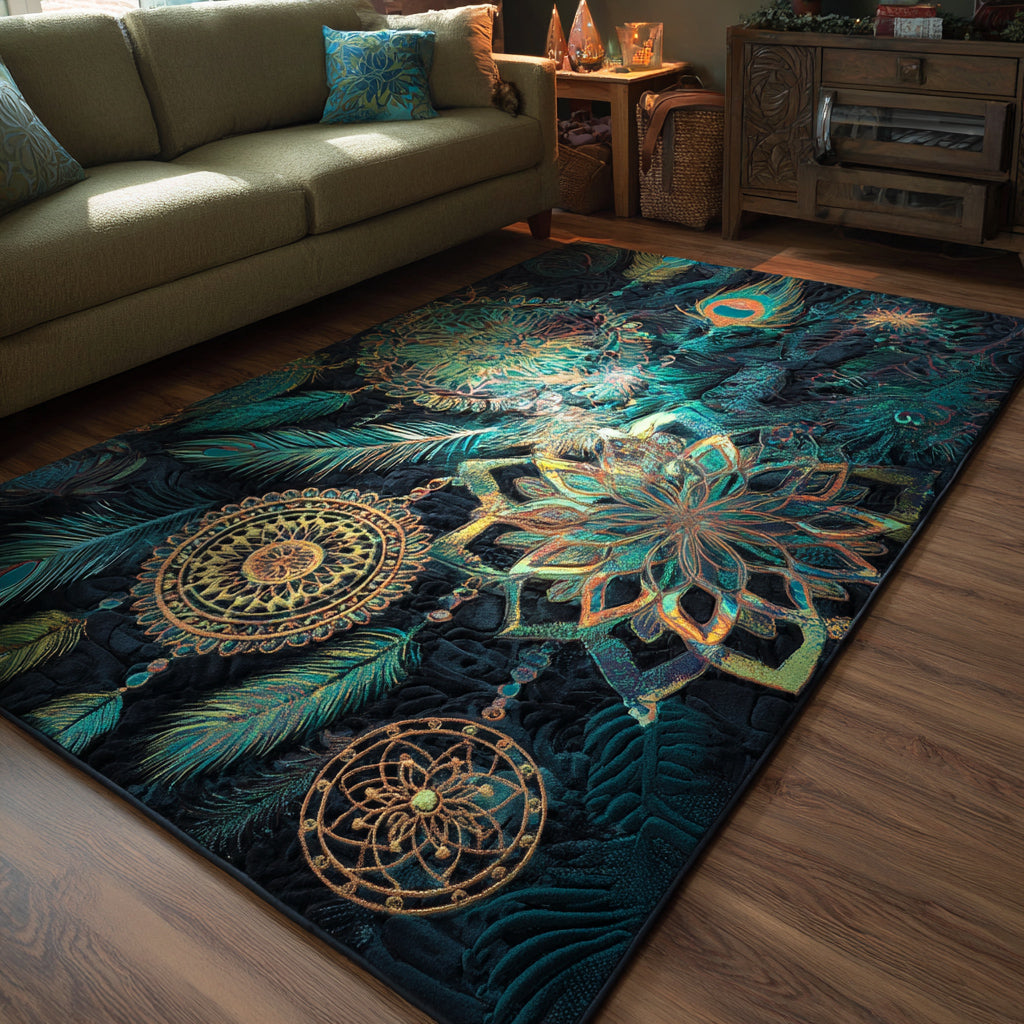 Aura Artistry area rug in a living room