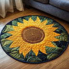 Aurelia Bloom Round Mat Rug - washable non-slip printed rug