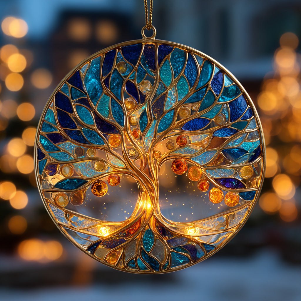 Aurora Tree of Life Christmas Ornament