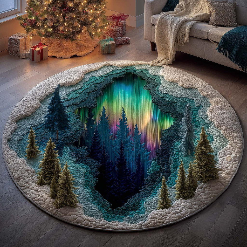 Aurora Hills Round Mat Rug - Nature Design | Serene Home Decor
