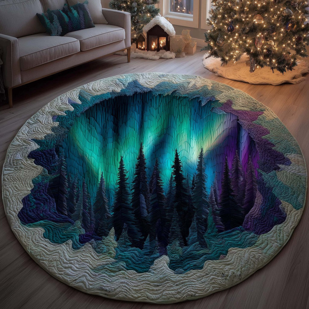 Aurora Hills Round Mat Rug - Nature Design | Serene Home Decor