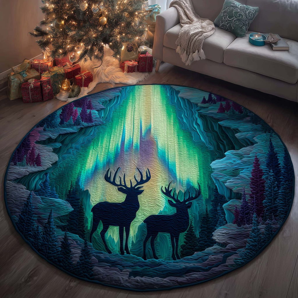 Aurora Hills Round Mat Rug - Nature Design | Serene Home Decor