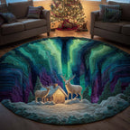 Aurora Hills Round Mat Rug - Nature Design | Serene Home Decor