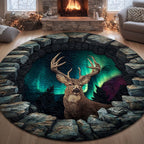 Aurora Hills Round Mat Rug - Nature Design | Serene Home Decor